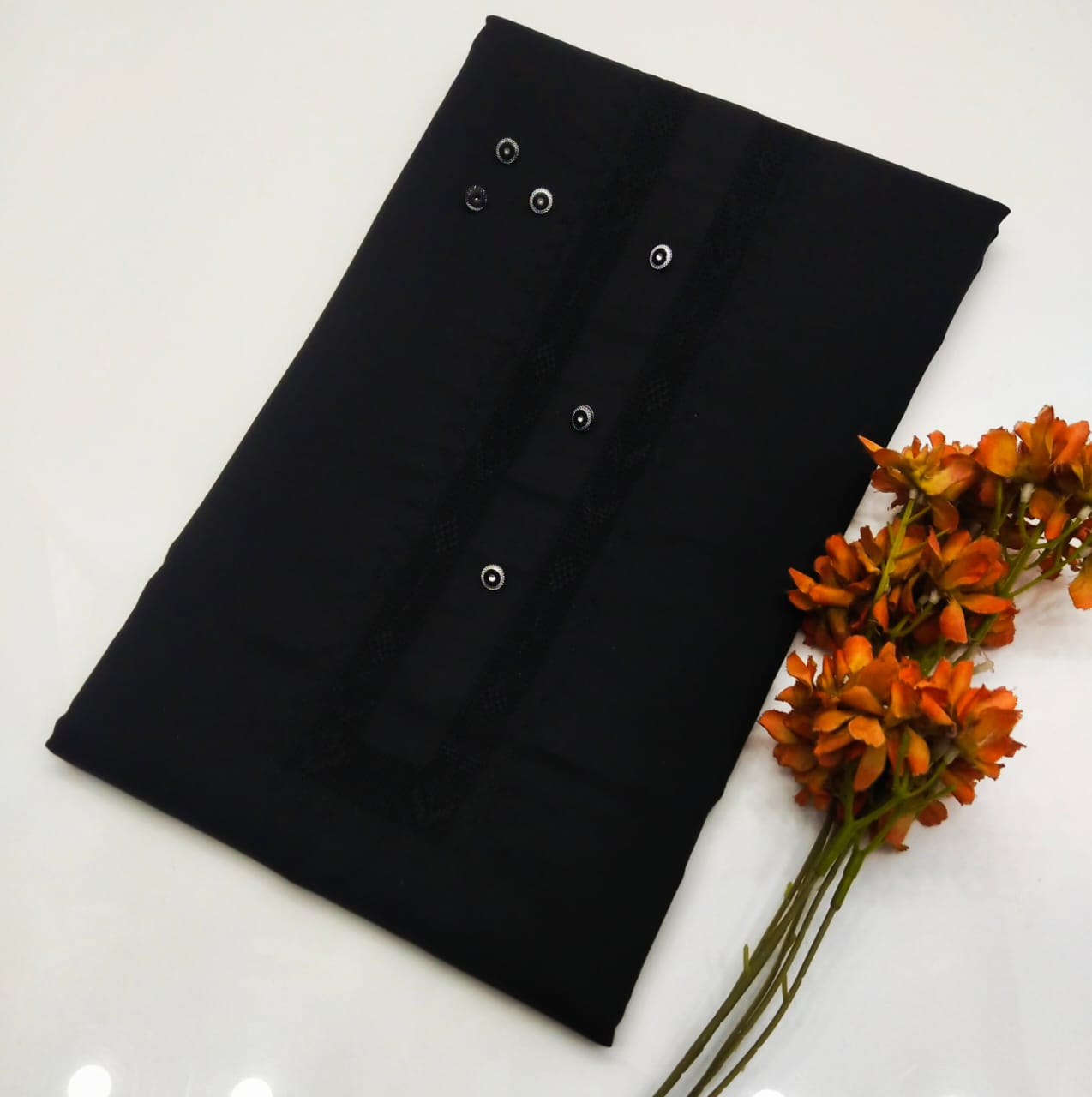 Gents Summer Suit – Hand Embroidered Takashi Gala (7 Meter, 8 Buttons)