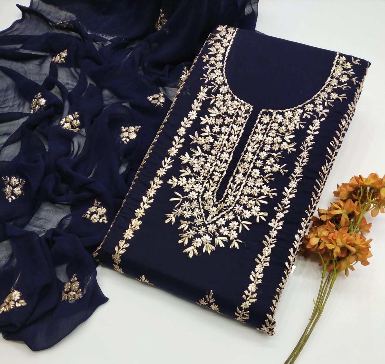 New Summer 2025 – Handmade Gota Gala Lawn Suit (3pc)