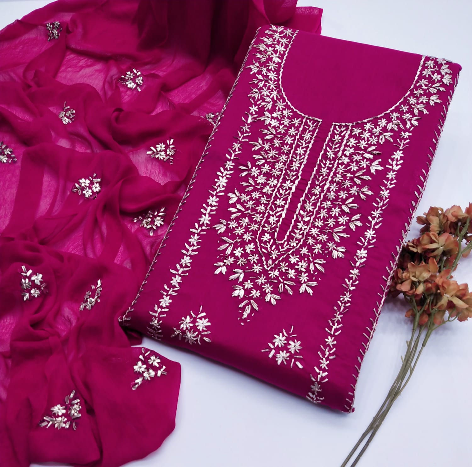 New Summer 2025 – Handmade Gota Gala Lawn Suit (3pc)