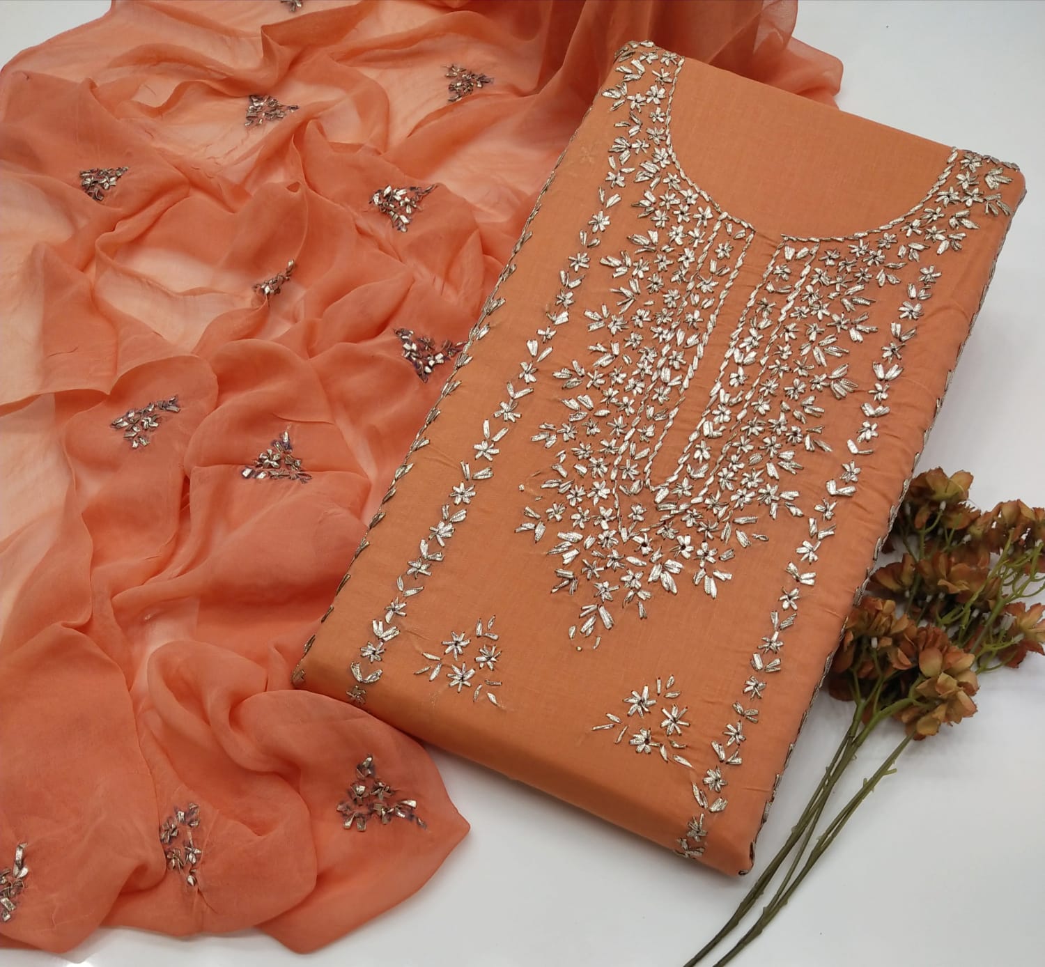 New Summer 2025 – Handmade Gota Gala Lawn Suit (3pc)