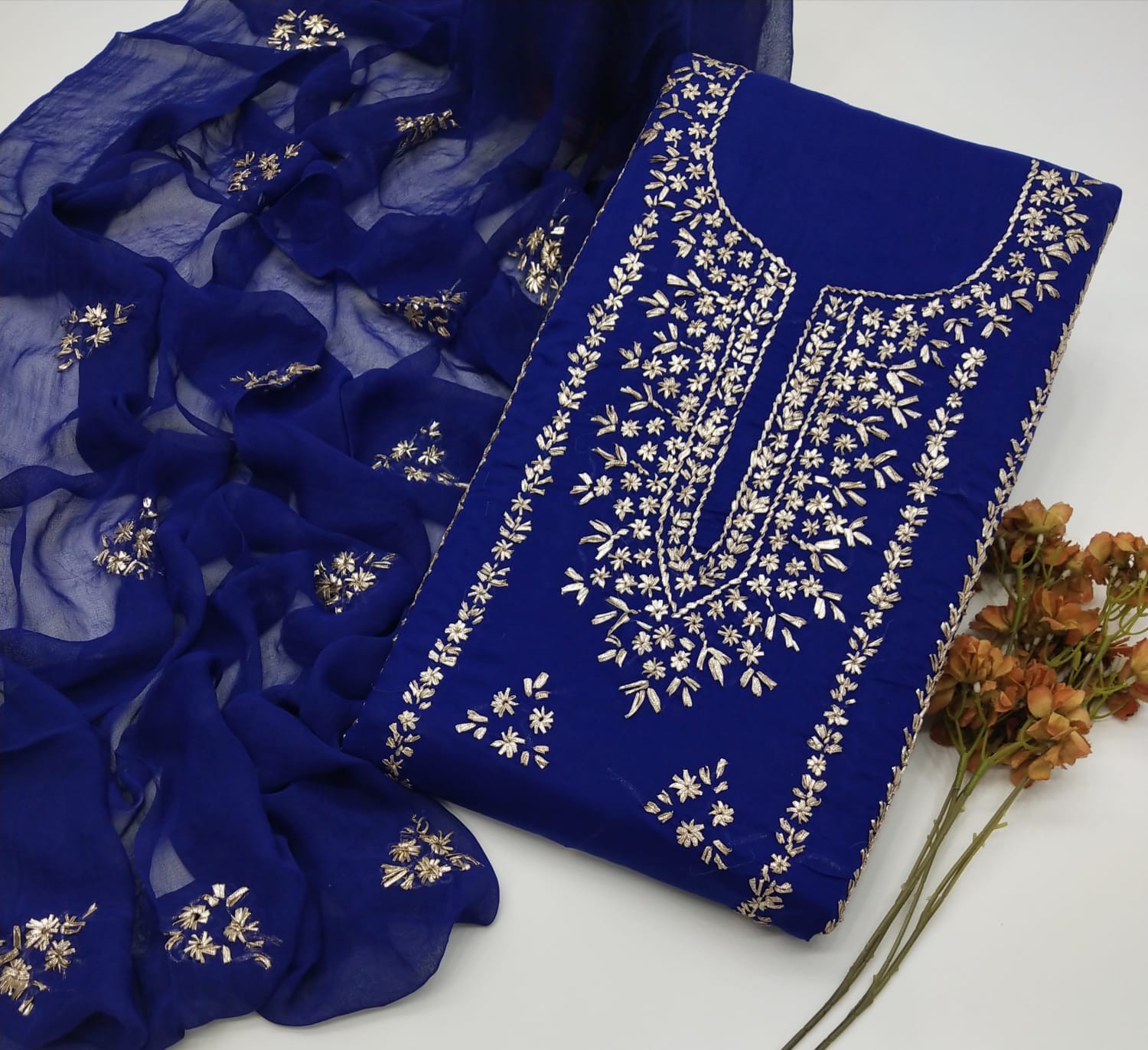 New Summer 2025 – Handmade Gota Gala Lawn Suit (3pc)