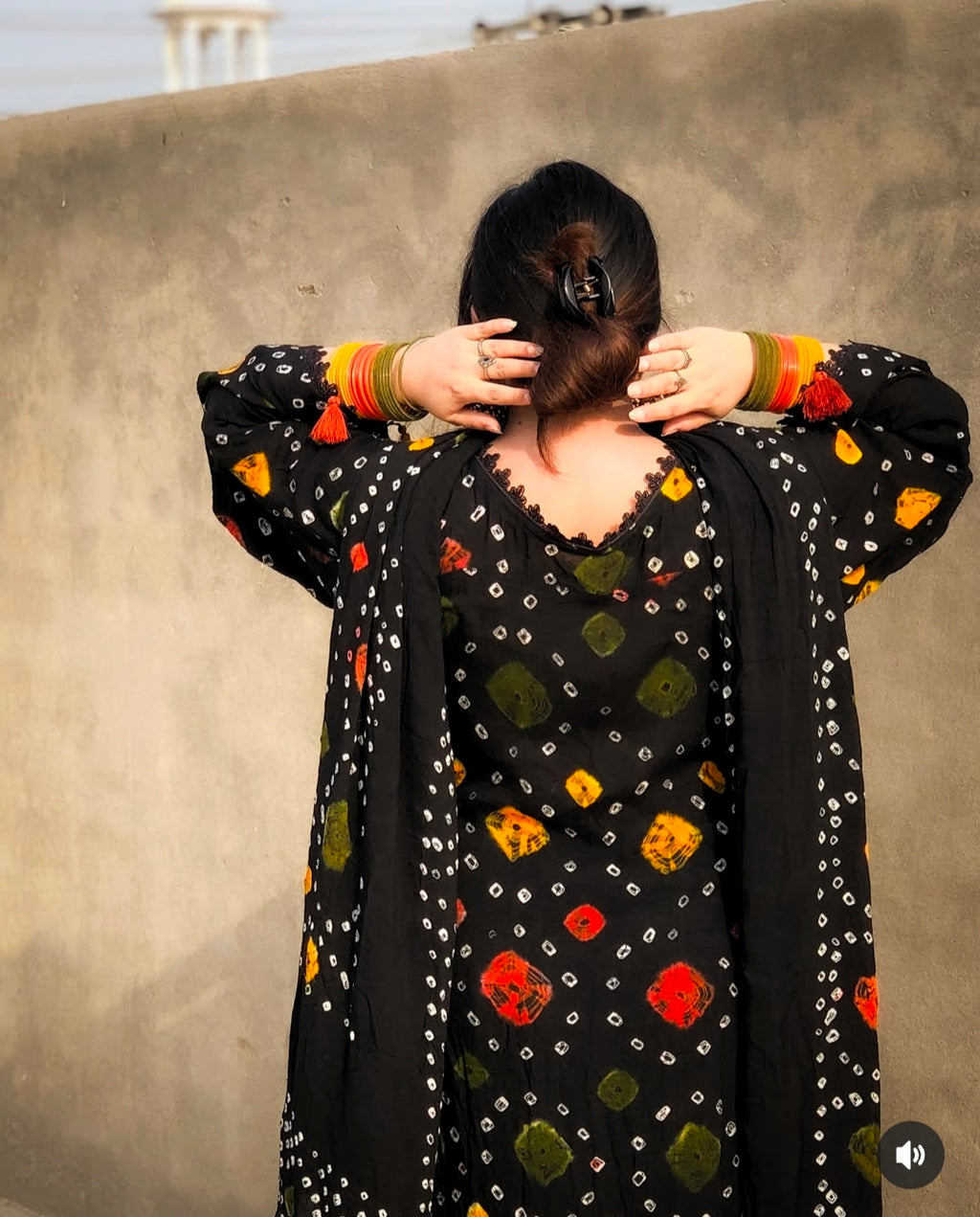 Black Chunri 3pc